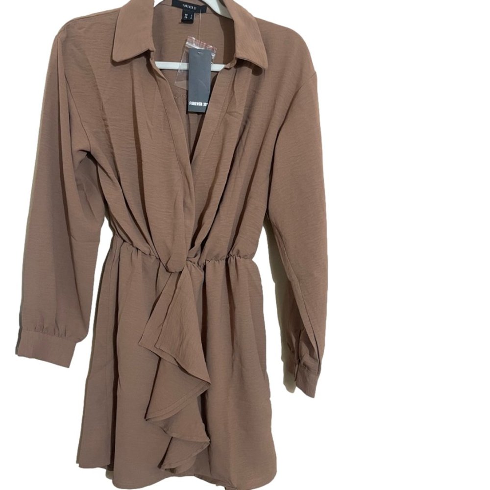 NWT Collared Shirt Mini Dress - Picture 6 of 6